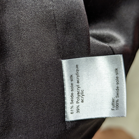 Akris Silk Open Front Jacket Sz 4 - Picture 4 of 5